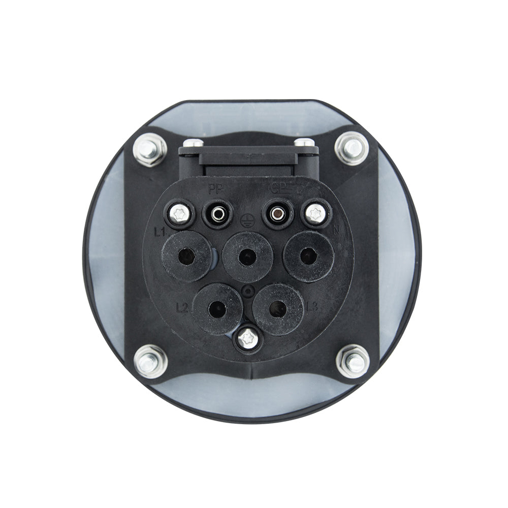 NOEIFEVO Tomada Tipo 2 IEC 62196-2 16/32A 3Phase para Wallbox de Estação de Carregamento AC EV