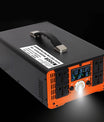 Inversor de 5000W a 12000W de onda sinusoidal pura, convertidor de voltaje de 12V/24V/48V/60V/72V/96V a 230V, con pantalla LCD de voltaje