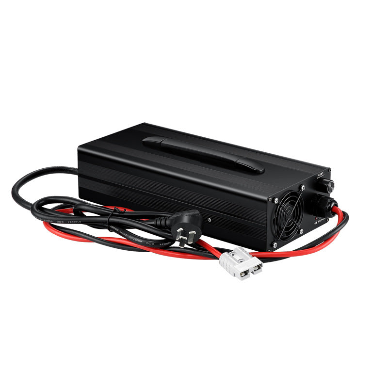 NOEIFEVO 24 V 5–50 A strømjusterbar bly-syre-batterilader, LCD-display, hurtiglader for bobil, trollingmotor, båt og campingvogn