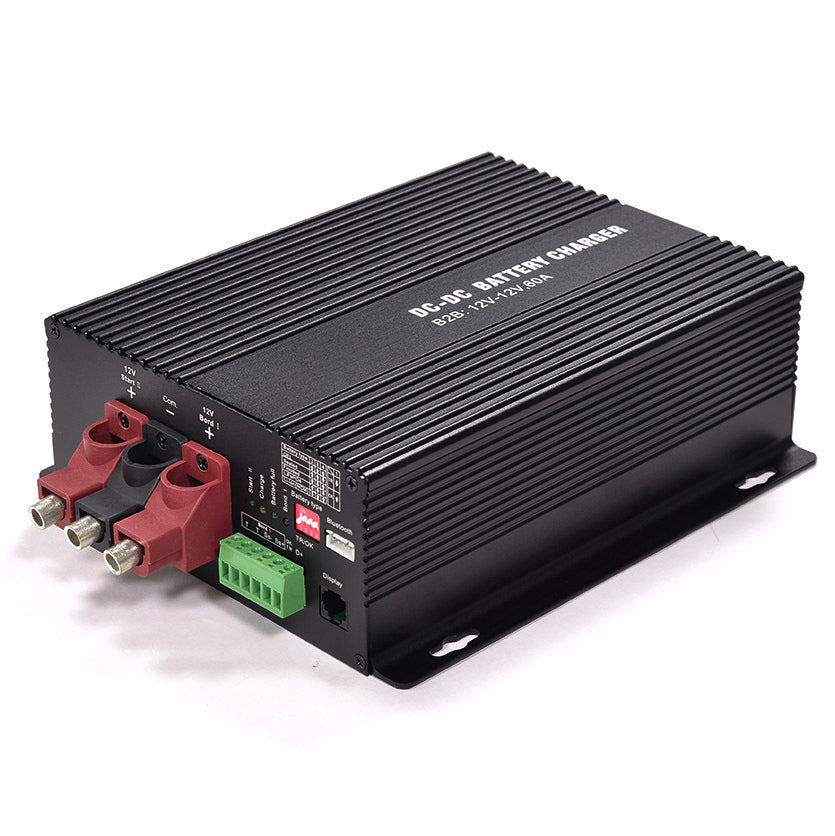 NOEIFEVO 12V 60A DC-DC Batterioplader Booster til RV, camper og båd, til LiFePO4 Lithium Bly AGM GEL batterier, understøtter Bluetooth