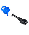 Adapter zasilania niebieski jednofazowy CEE32A, kompatybilny z Tesla Model X, S, Y oraz ładowarką EV drugiej generacji.