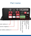 NOEIFEVO 12V 30A DC naar DC slimme oplader met booster, ondersteuning voor Bluetooth-app, voor LiFePO4-batterij, lithiumbatterij, loodzuur AGM