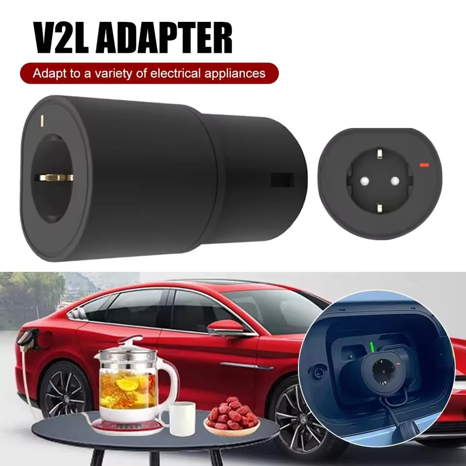 Adapter V2L dla Xpeng G9 G6 P7 G3i, adapter do rozładowania EV, Typ 2 na Schuko 10A 2,5 kW gniazdo rozładowania