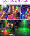 4-in-1-discobal – feestlicht met 64 patronen, op muziek reagerende discolamp met afstandsbediening, RGB-uv-stroboscoop voor thuis, bar, club, buiten en verjaardagsfeesten