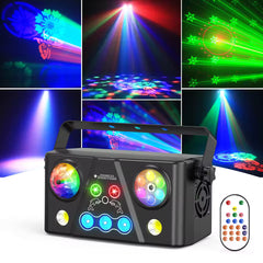 40W RGB LED Bienenauge Beam-Effektleuchte 5IN1 Disco-Kugel Färbemuster Stroboskop DJ-Licht für Disco-Party und Bühne