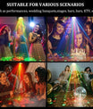 DJ Disco Partybeleuchtung, RGBW 4-in-1 Spezialeffekt-Muster-Laserlicht mit DMX512-Soundsteuerung, Bühnenbeleuchtung für DJ-Clubs, Partys, KTV, Bars, Veranstaltungen, Shows und Festivalpartys