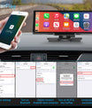 NOEIFEVO C200 מסך CarPlay בגודל 10.26 אינץ', רדיו רכב נייד תואם Apple CarPlay ו-Android Auto, מסך IPS מגע, מצלמת רכב 4K, מצלמת רוורס 1080P, סירי, ניווט GPS, בלוטות', MirrorLink, FM