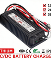 NOEIFEVO Wasserdichtes DC 10-36V bis 14.6V 29.2V 43.8V LiFePO4 Lithium-Batterieladegerät für Wohnmobile, Boote, Autos und Dual-Batterie-Energiespeichersysteme