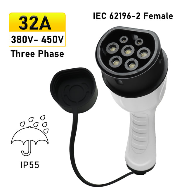 Carregador de veículos eléctricos Noeifevo, ficha de tomada tipo 2, 16A /32A, 1Fase/ 3Fases, conector de carregamento IEC 62196