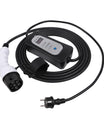 10Meters Portable Type 2 3.7KW 16A EV Charger, Home EV Charging Cable with Schuko